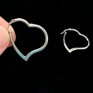 AWR vintage Sterling 925 Silver Heart Dangles